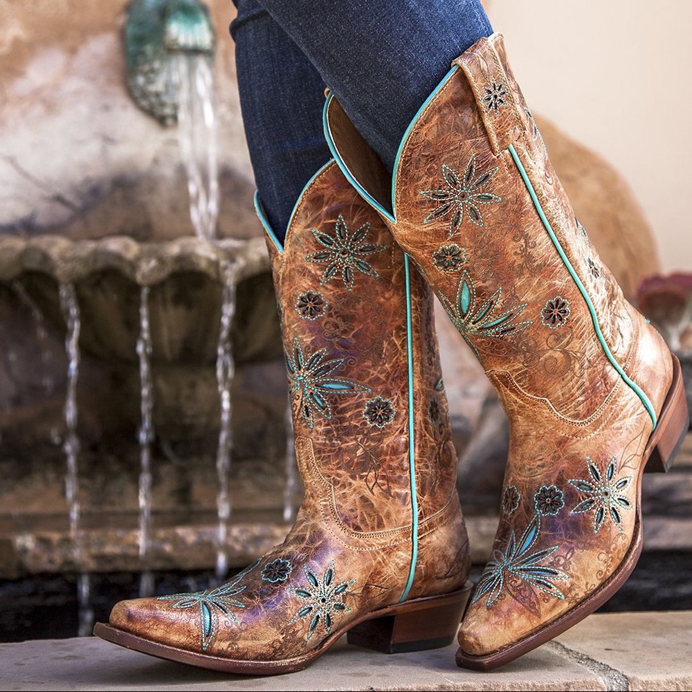 Shyanne Daisy Mae Western Cowboy Boots Sz 9